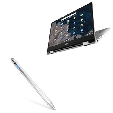 Imagem de Caneta Stylus BoxWave compatível com Acer Chromebook Spin 513 (CP513-1H) (Caneta Stylus da BoxWave) - AccuPoint Active Stylus, Caneta Eletrônica com Ponta Ultra Fina - Prata Metálica
