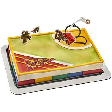 Imagem de DecoPac Enfeite de bolo para decoração de Harry Potter Quidditch Chase para aniversários e ocasiões especiais, tamanho único, vários