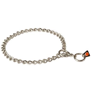 Imagem de Herm Sprenger coleira de corrente de elos curtos de aço inoxidável com corrente redonda - 3 mm x 50 cm