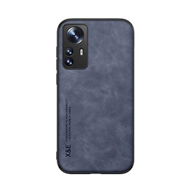 Imagem de Kepuch Silklike Capa para Xiaomi 12 - Case Placa de Metal Embutida para Xiaomi 12 - Azul