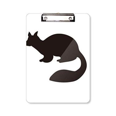 Imagem de DIYthinker Placa de suporte para bloco de anotações Black Marten Animal