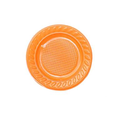 Imagem de Prato Raso Colorido 15cm 10und - Laranja