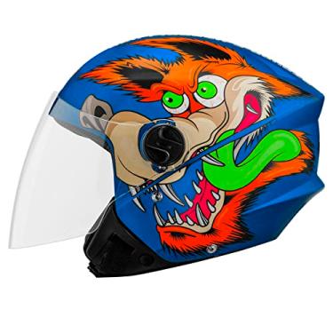 Imagem de CAPACETE ABERTO PRO TORK NEW LIBERTY 3 COYOTE FOSCO AZUL TAM. 58