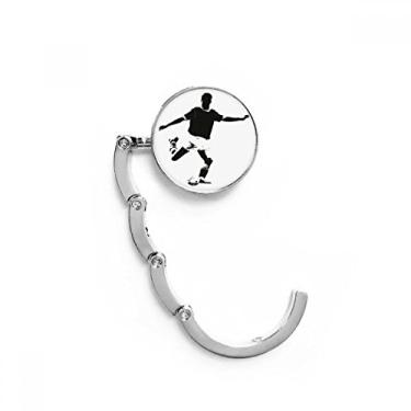 Imagem de Gancho de mesa de tiro de futebol americano, gancho de mesa com fecho decorativo, gancho dobrável