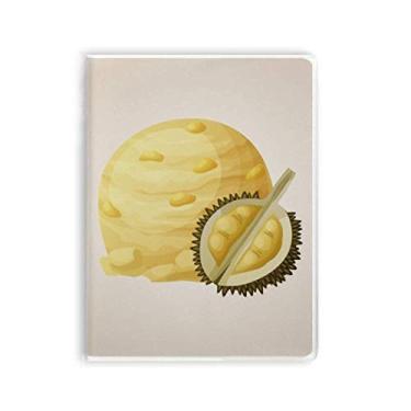 Imagem de Caderno de picolés com bola de sorvete Durian com capa macia