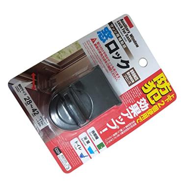 Imagem de Rolha de Janela, Retrátil Durável Fácil de Instalar Trava de Segurança de Ferro Acabamento Requintado para Escritório para Crianças (Preto)