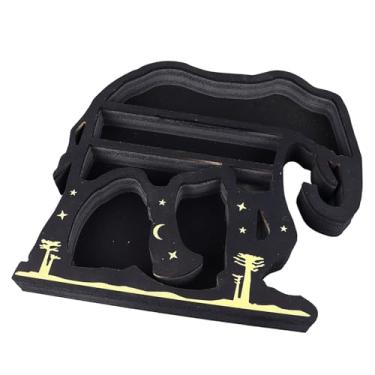 Imagem de Prateleira Rústica de Madeira para Exibição de Plantas, Suporte Em Formato de Animal para Cristais, Suporte para Adorno de Casa, Armazenamento de Livros, Organizador Em Forma de