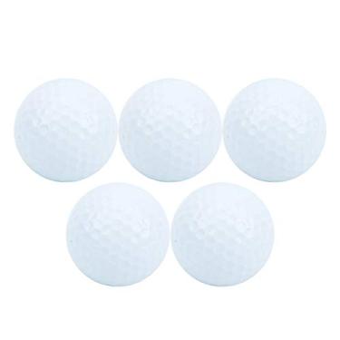 Imagem de 5 pçs conjunto flutuante prática bolas de golfe bolas de golfe macias água golfe esportes acessório de treinamento equipamento de treinamento golfe local treinamento golfe aquático