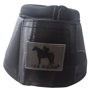 Imagem de TGW RIDING Botas de sino de cavalo botas de cavalo de adestramento GG G M P (G, botas de sino ardósia macia, preta)