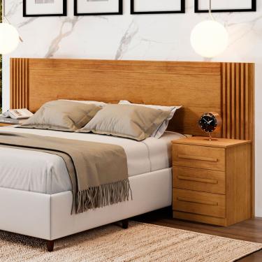 Imagem de Cabeceira Extensível ímola com 6 Gavetas Cinamomo - Panorama Móveis