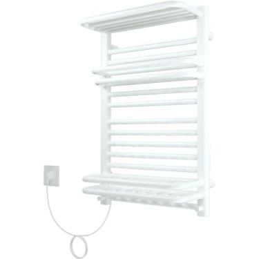 Imagem de Toalheiro radiador, toalheiro aquecedor de toalhas 490W para banheiro, toalheiro radiador com controle remoto e APP, toalheiro elétrico com temporizador e termostato aquecedor de fibra de carbono