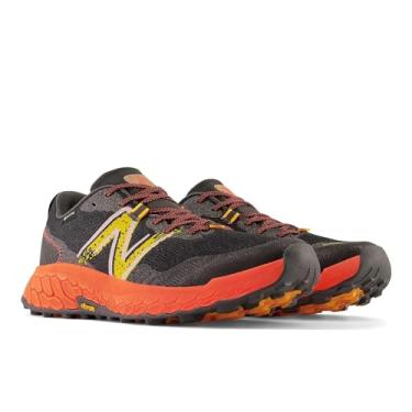 Imagem de New Balance Fresh Foam X Hierro V7 masculino, Blacktop/Neon Dragonfly/Hot Marigold, 8 Wide