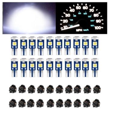 Imagem de CUSMME Lâmpada LED Luzes de Painel Super Branco Brilhante, T5 74 37 Lâmpada LED com Tomada de Bloqueio de Torção PC74 PC37, para Painel de Carro Lâmpada Ar Condicionado Luz Relógio Instrumento Lâmpada