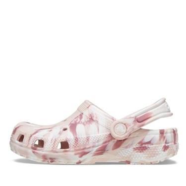 Imagem de Crocs Tamanco unissex infantil clássico marmorizado tie dye, Quartzo/Multi, 26