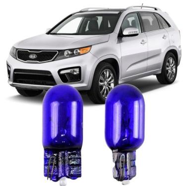 Imagem de Par Lâmpadas Pingo Super Branca Esmagada T10 Kia Sorento Faroleta Teto