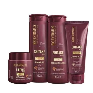 Imagem de Bio Extratus Shitake Plus (Shampoo+Cond 350g+Mascara 250g+ Finalizador