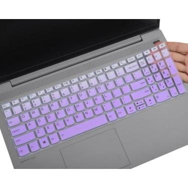 Imagem de Capa de teclado para Lenovo Yoga 7i 40.6 cm/39.6 cm, Lenovo Ideapad Flex 5 5i 15.6, 40.6 cm/2025-2023 IdeaPad 3 3i 5 5i 15.6/ IdeaPad Slim 5 5i 15.6, 16/ IdeaPad Slim 7 15.6, Lenovo VV 15 G4 G3 G2