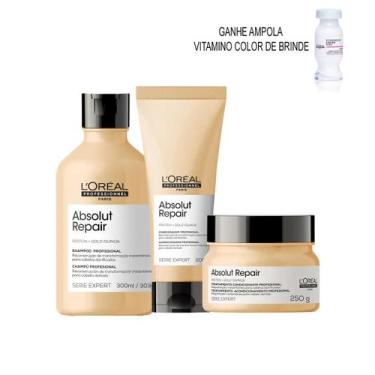 Imagem de Kit Gold Quinoa Shampoo, Condicionador e Máscara - L'oreal Professionn