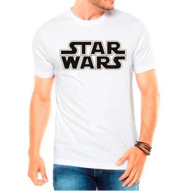Imagem de Camiseta Masculina Branca Star Wars Filme 02 - DESIGN CAMISETAS, Branc