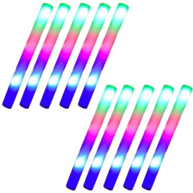 Imagem de 50 Bastão De Espuma Led - Bastão Led Colorido 40cm 3 funções - Bastão Luminoso De Espuma Para Animar Festa