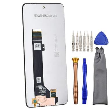 Imagem de Substituição completa do conjunto de digitalizador LCD de tela para Motorola Moto G13 Motorola Moto G13 G23 Preto 6,5 polegadas