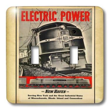 Imagem de 3dRose lsp_163594_2 Imagem da tampa do interruptor de luz do primeiro serviço de trem elétrico