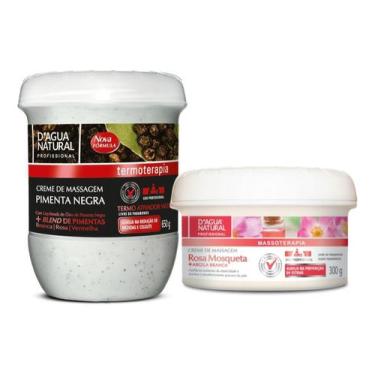 Imagem de Creme Pimenta Negra 650g + Rosa Mosqueta 300g - D'AGUA NATURAL
