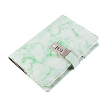 Imagem de Kokiya Diário com cadeado com senha Caderno de bloqueio Diário com bloqueio Diário de negócios Caderno para meninos Homens Mulheres, Verde
