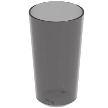 Imagem de 48 Copos Alto Crippa 500ml Plástico Fumê Escolar Refeitório Lanche Restaurante