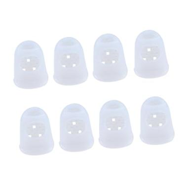 Imagem de TTETTZ 8Pcs, Protetores de Ponta de Dedo de Guitarra, Protetores de Dedo de Silicone, Capas de Proteção de Ponta de Dedo de Guitarra, para Iniciantes, Banjo, eu
