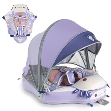 Imagem de MAMBOBABYFLOAT Flutuador de Piscina para Bebês Não Inflável com Patente Exclusiva - Treinador Adequado para a Pele - Roxo
