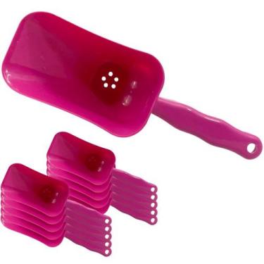 Imagem de 12x Pá Com Dreno Dosadora Para Gelo Cereal Ração Grãos 500ml - Supri P