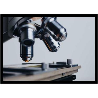Imagem de Quadro Decorativo Medicina Microscópio Biomedicina Biologia Com Moldur