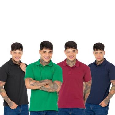 Imagem de Kit Especial 4 camisas Polo Masculinas para Todos os Momentos - Ridens