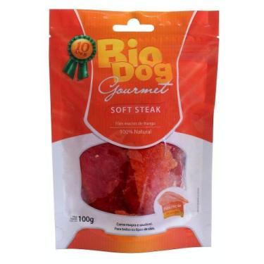 Imagem de Biscoito Bio Dog para Cães Gourmet Soft Steak - 100g - Biodog