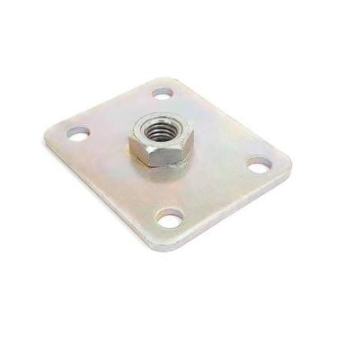 Imagem de Placa com Porca Fixa Aço Galvanizado Placa com Porca Fixa Aço Galvaniz