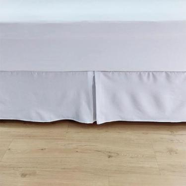 Imagem de Saia para Box Baú King 193x203x38cm Branca Arrumadinho Enxovais
