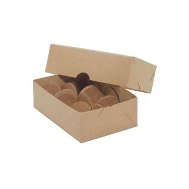 Imagem de 10 Caixas Para 6 Brigadeiro Visor Bombom Brigadeiro Trufas - Gráfica U