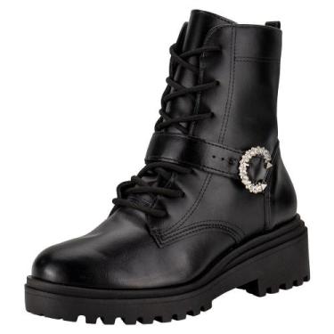 Imagem de Bota feminina coturno via marte 009005, Preto, 36