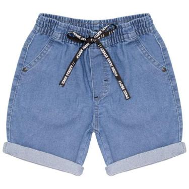 Imagem de Shorts Infantil Look Jeans Delavê Jeans, 02