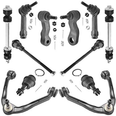 Imagem de ASTARPRO 12pcs Suspension Kit Front Upper Control Arms and Ball Joints| Tie Rod Ends| Sway Bar Links| Idler Arm And Pitman Arm Compatible With Chevy Avalanche Silverado Tahoe GMC Sierra 1500 Yukon