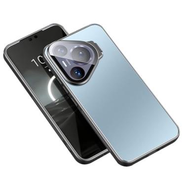 Imagem de POYUFRG Capa de sucção magnética para Huawei Pura 70 Ultra/70 Pro/70 Pro+/70, capa protetora de lente, moderna, suporte horizontal, antiarranhões, azul, 70 Pro