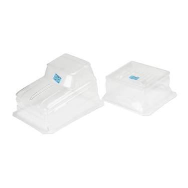 Imagem de Proline 348300 1966 Chevrolet C10 Clear Body Cab & Bedd, para SCX10 Honcho e outros caminhões de base de rodas de 12,3"