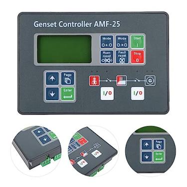 Imagem de Controlador de Grupo Gerador AMF-25, Tela de Controle de Inicialização Automática para Gerador DC 8-35V, Com Configuração Mutável, Monitoramento Integrado, Fonte de Alimentação