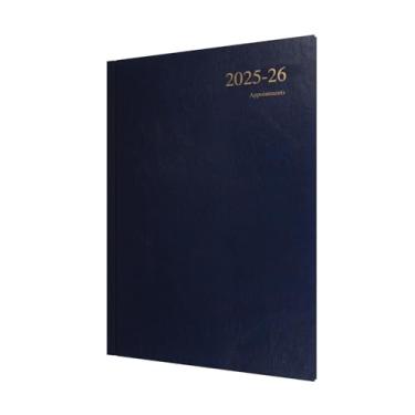 Imagem de Collins Agenda "Essentials" de 12 meses de meio/ano acadêmico, julho de 2025 a julho de 2026, agenda semanal para ver compromissos, capa dura A4, azul escuro