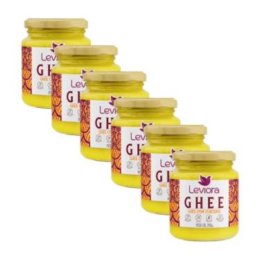 Imagem de Kit 6X: Manteiga Ghee com Cúrcuma Sem Lactose Leviora 200g