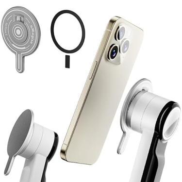 Imagem de Coyktonty Base de adaptador magnético Gimbal compatível com estabilizador Gimbal Insta-360 Flow 2 Pro Smartphone