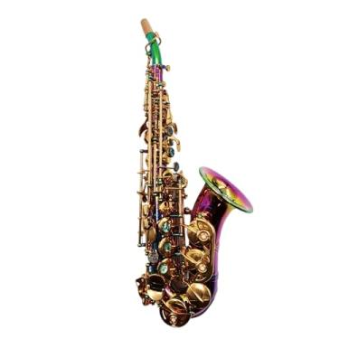 Imagem de Eastern music saxofone soprano curvado cor arco-íris pro use