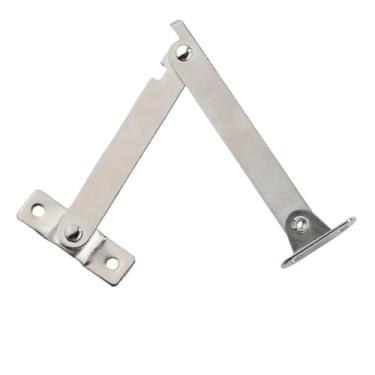 Imagem de 2 conjuntos de dobradiças de suporte de tampa permanecem bronzes antigos decoração de ferro caixa de dobradiça móveis ferragens de porta de armário móveis de cozinha ferragens (359-M-2)