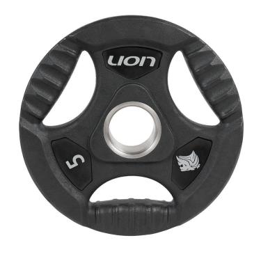 Imagem de Anilha 5 Kg Musculação Em Aço E Borracha Vulcanizada Lion